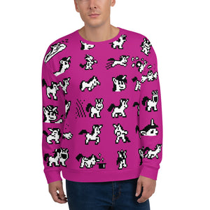 Unicorns All-Over Unisex Sweatshirt