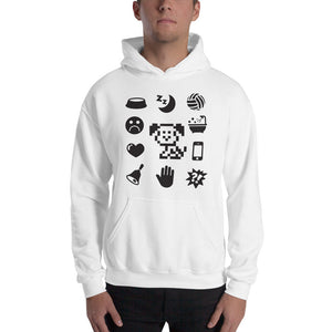 Black Icons Hooded Sweatshirt